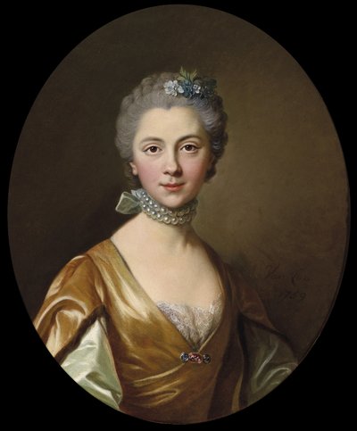 Ritratto di una giovane donna da Louis Michel van Loo